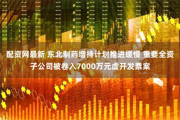 配资网最新 东北制药增持计划推进缓慢 重要全资子公司被卷入7000万元虚开发票案